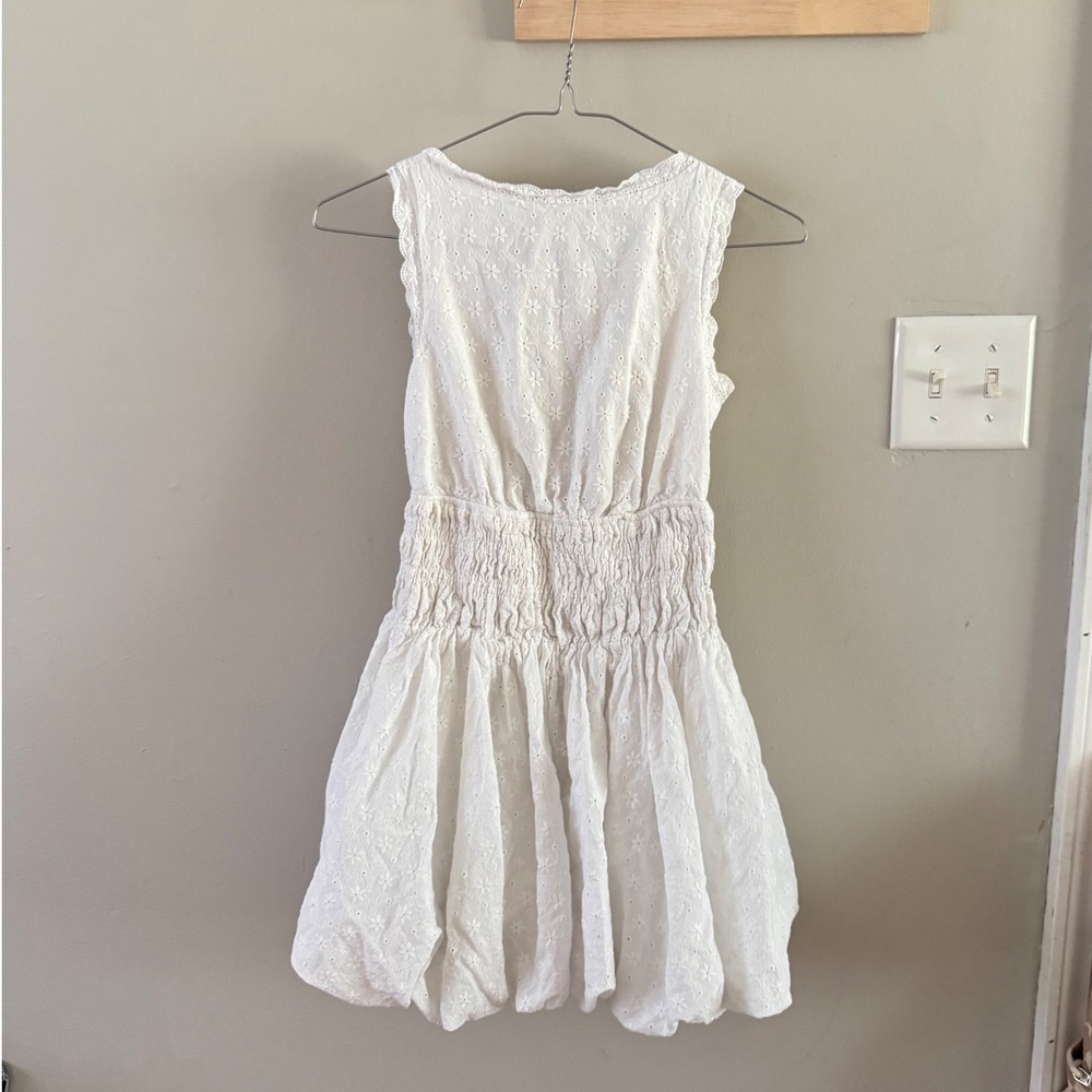 Princess Polly Bubble Hem Mini Dress‎ White